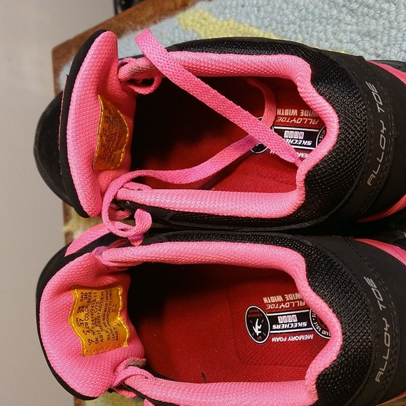 Skechers Leather 'Flex Sole Work 3' - Picture 4 of 8